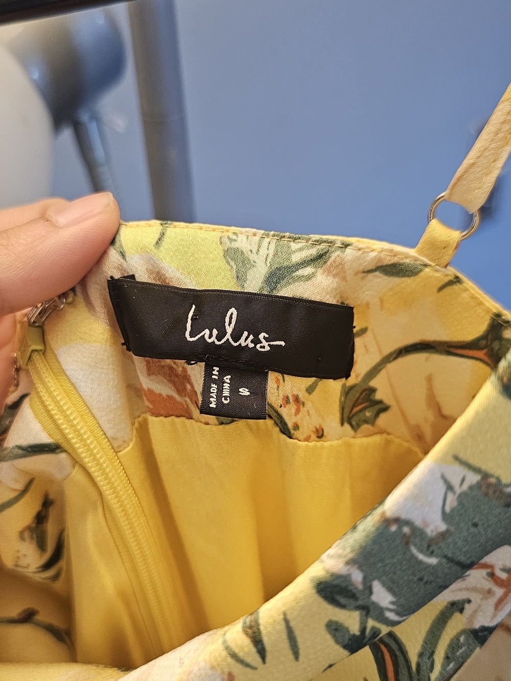 Lulu's Yellow Floral Cowl Midi Slip Dress - Picture 4 of 9